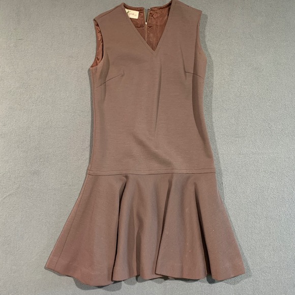 Kiva LTD. Dresses & Skirts - Kiva LTD. Women's Sleeveless Flapper Dress Size 10 Brown 60s 70s Jazz Romantic